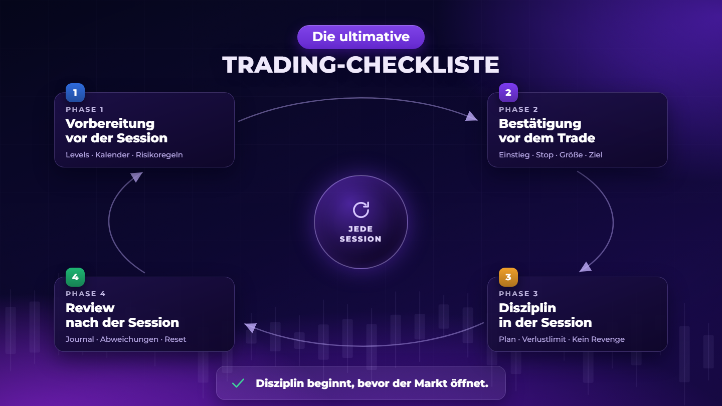 Trading Checkliste: So bereiten Sie jede Trading-Session optimal vor
