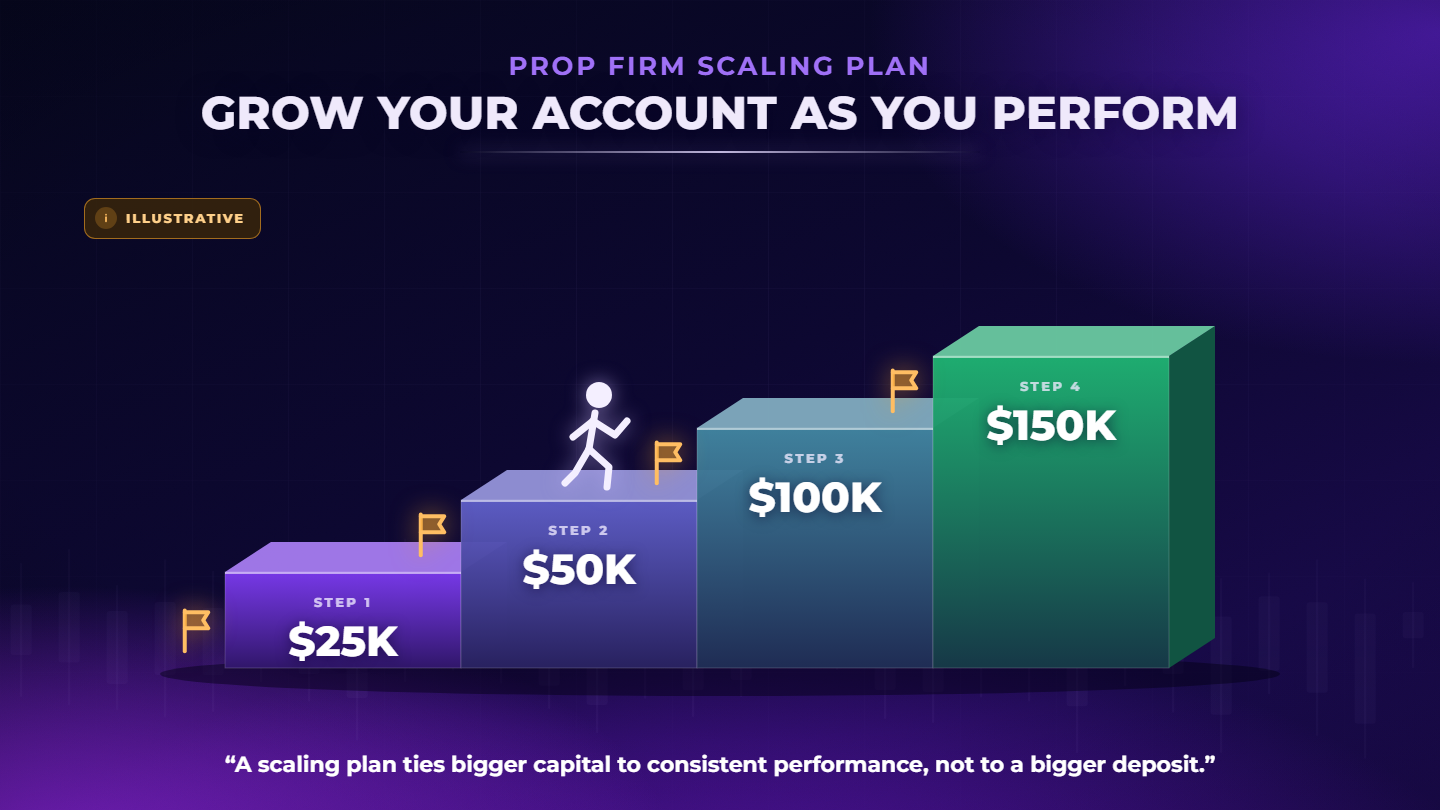 What Is a Prop Firm Scaling Plan? How Funded Traders Grow Their Account Size