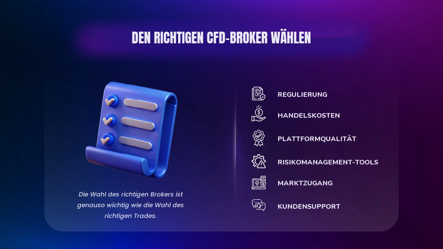 CFD Broker Wahl: Worauf Sie bei der Auswahl achten müssen